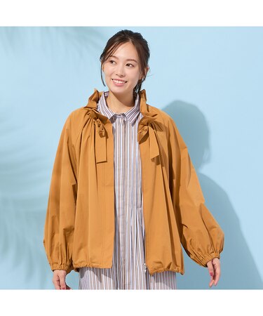 ラグランスリーブ・バルーンブルゾン