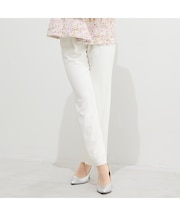 【WEB先行販売/セットアップ対応】バックサテン梨地オールゴムパンツ 裏地付き