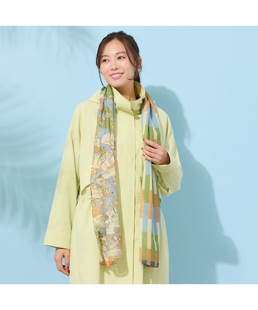 ボーダー×ポップイラストプリントストール