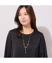 ゴールド調・パーツ付きネックレス