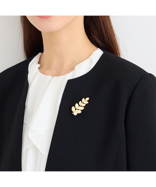 【WEB先行販売/一部店舗・オンラインショップ限定】リーフブローチ