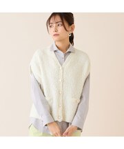 テープヤーンニットベスト