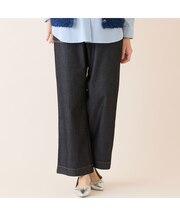 【洗える・快適ストレッチ・S～LLサイズ】コットンブレンドデニムパンツ