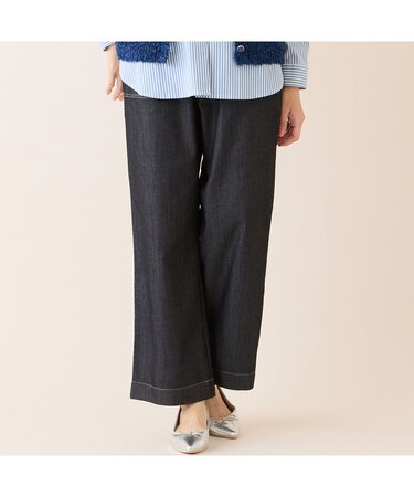 【洗える・快適ストレッチ・S～LLサイズ】コットンブレンドデニムパンツ