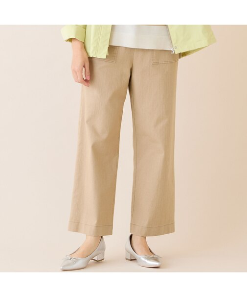 【洗える・快適ストレッチ・S～LLサイズ】コットンブレンドデニムパンツ