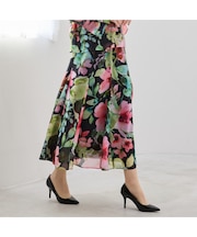 【L～4L/セットアップ対応】オーストリア製素材フレアスカート