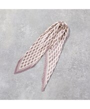 ドットプリント　ウォッシャブルプリーツスカーフ