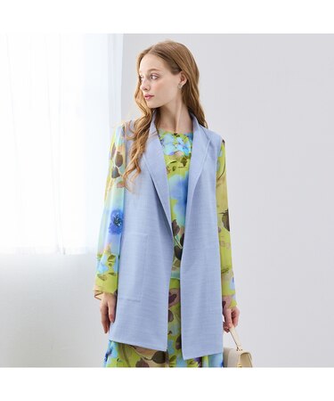 【M～4L/セットアップ対応】スラブオックス着流しベスト