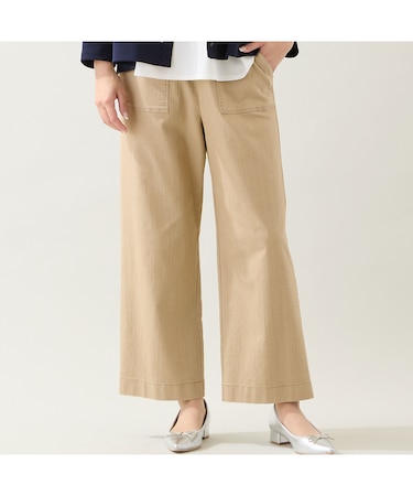 【洗える・快適ストレッチ・L～4Lサイズ】コットンブレンドデニムパンツ