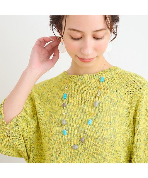 カラーアクリルネックレス