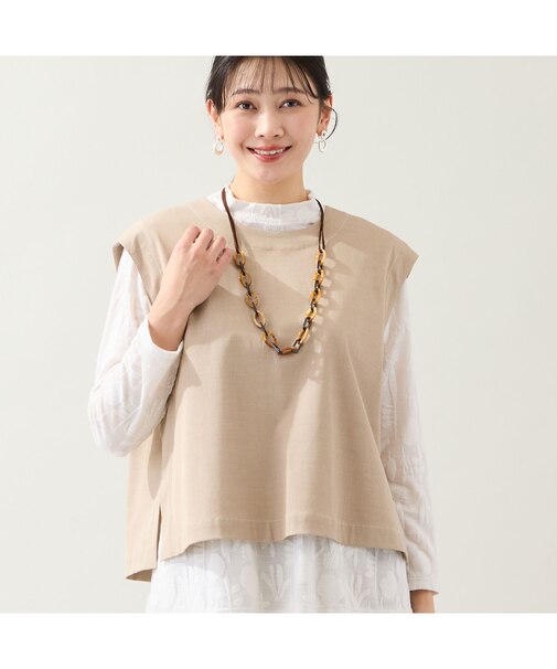 【洗える・前後2WAY・セットアップ可・L～4Lサイズ】ハニカムデニムベスト