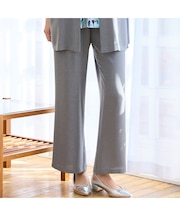 【洗える・セットアップ可・L~4Lサイズ】ウエストリボンイージーワイドパンツ