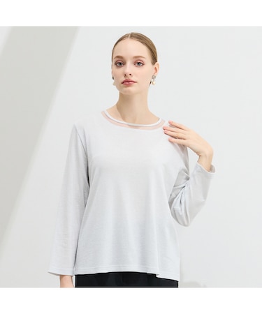 【M～4L】ラメフライスTシャツ