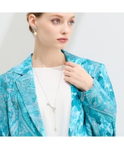 シルバーボールフリースライドネックレス