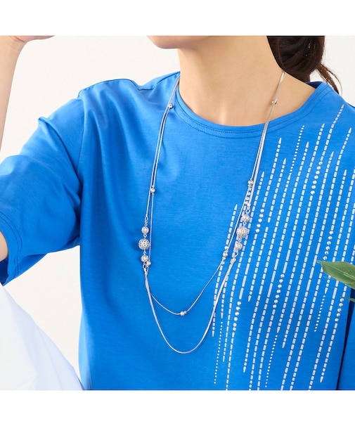 サークルモチーフ2連ネックレス