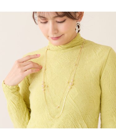 サークルモチーフ2連ネックレス