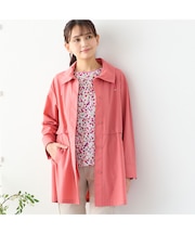 ステンカラーストレッチコート