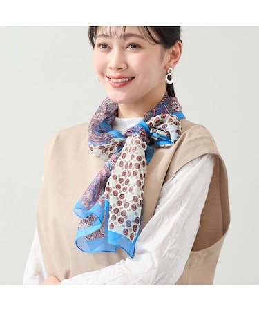 【接触冷感】小紋柄ストール