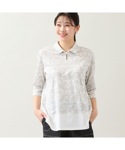 【洗える・WEB限定カラーあり・L～4Lサイズ】スキッパートップス