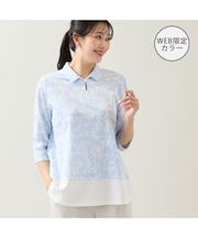 【洗える・WEB限定カラーあり・L～4Lサイズ】スキッパートップス