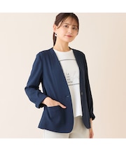 【吸水速乾・オケージョン対応】Vネックワンボタンジャケット