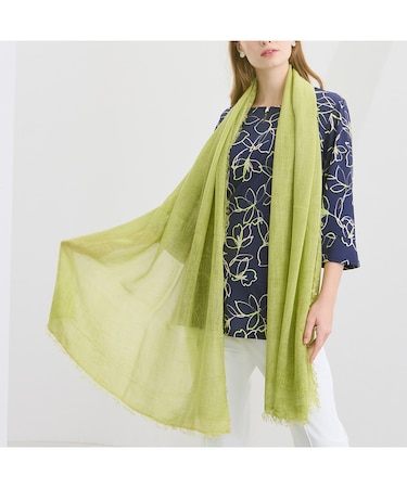 イタリア製　大判無地ストール