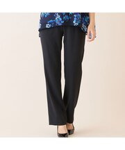 【洗える・吸水速乾・セットアップ可】ストレッチツイルストレートパンツ