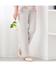 【洗える・吸水速乾・セットアップ可】ストレッチツイルストレートパンツ