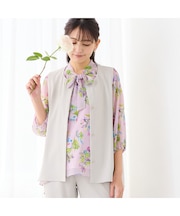 【洗える・吸水速乾・セットアップ可】ストレッチツイルノーカラージレ