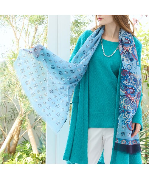 イタリア製 ペイズリープリントストール｜ジュニアーオンライン