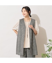 【手洗いOK・セットアップ対応】カラミVネックジレ