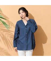 【手洗いOK】2Wayヘム・ナチュラルワッシャーブラウス