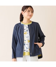 【花粉対策】ノーカラージャケット