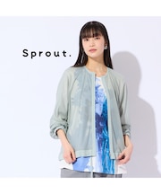 【Sprout./M～4L】ラメチュールライトブルゾン