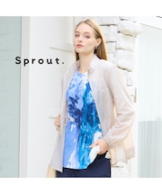 【Sprout./M～4L】はっ水ナイロンライトジャケット