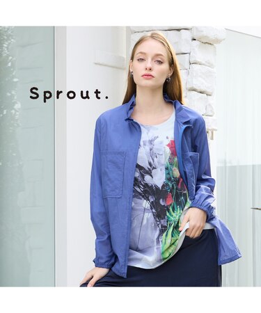 【Sprout./M～4L】はっ水ナイロンライトジャケット