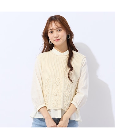 ローゲージニットベスト