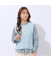 ローゲージニットベスト