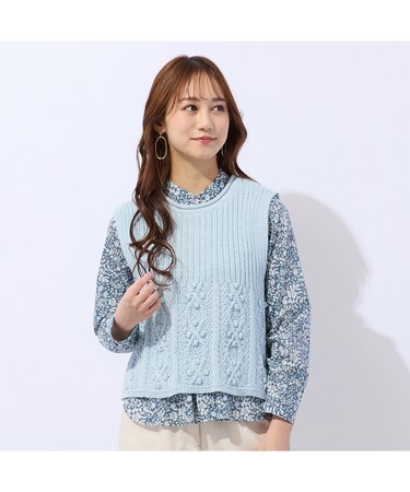 ローゲージニットベスト