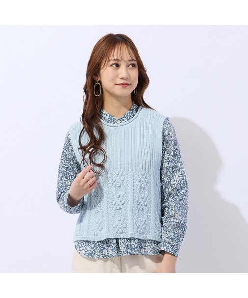 ローゲージニットベスト