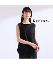 【Sprout./M～4L】綿100％タンクトップ