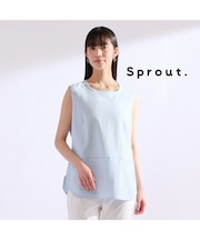 【Sprout./M～4L】綿100％タンクトップ