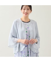 【洗える・セットアップ可・L~4Lサイズ】ジョーゼットティアードブラウス