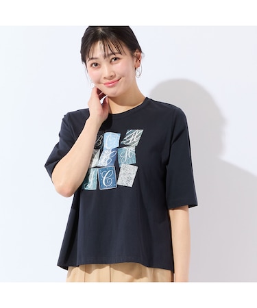 【洗える・L~4Lサイズ】BOHO CHIC Tシャツ