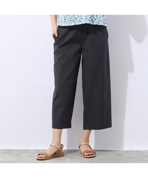 【洗える】接触冷感クロップドパンツ