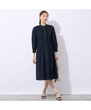 【洗える】綿タイプライターワンピース