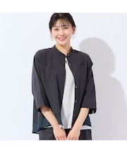 【洗える・清涼快適素材・セットアップ可・L～4Lサイズ】Aラインシャツ