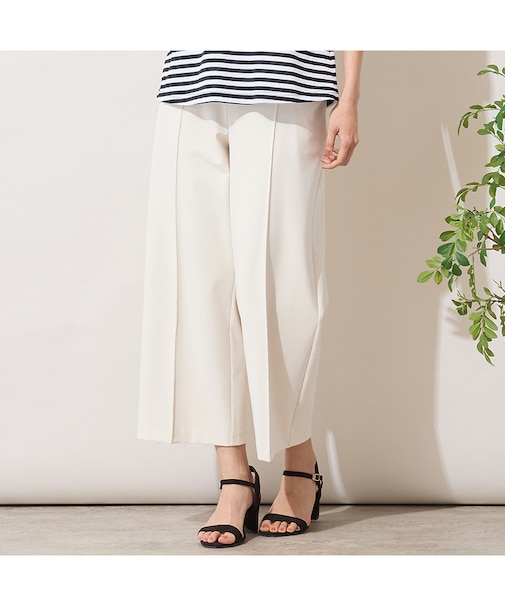 【手洗いOK・接触冷感・吸水速乾・紫外線抑制】ワイドストレートパンツ