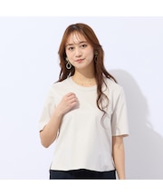 【洗える】接触冷感衿ステッチTシャツ