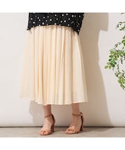 【手洗いOK・綿100%】綿シフォンスカート